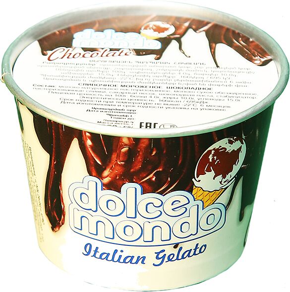 Chocolate ice cream "Dolce Mondo" 100g