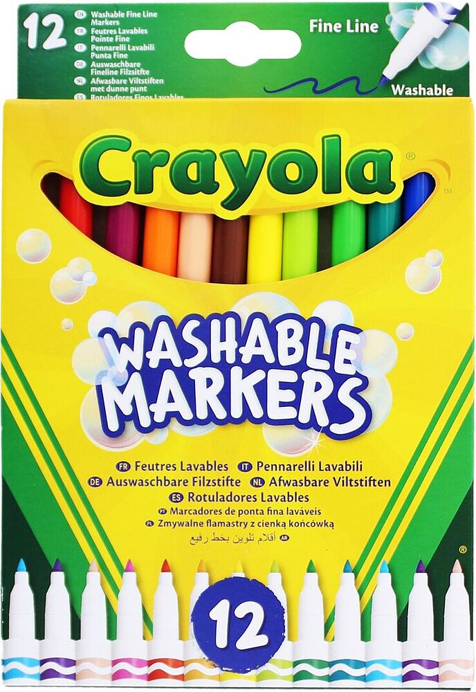 Colour felt-tip pen "Crayola" 12 pcs
