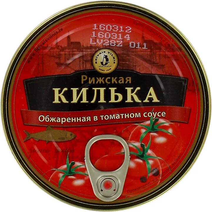 Sprat in tomato sauce "Brivais Vilnis" 240g