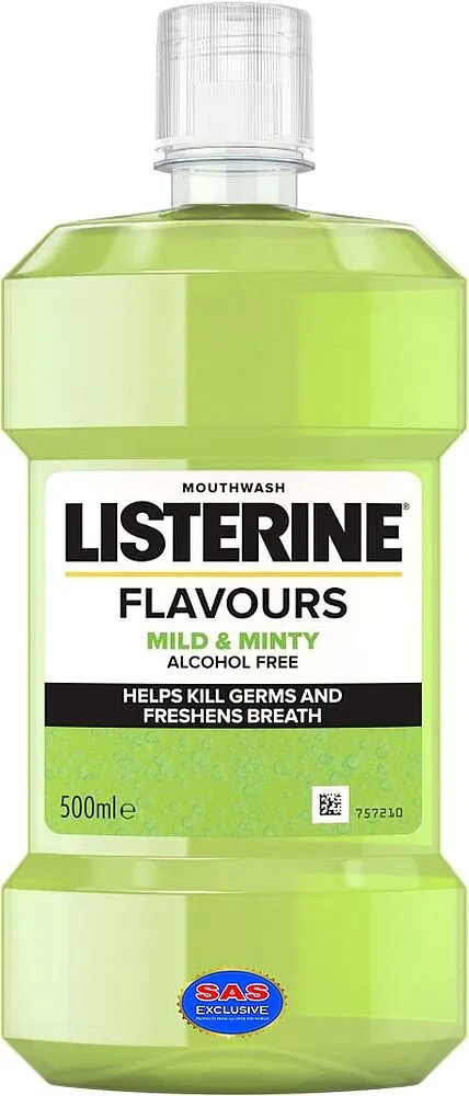 Բերանի խոռոչի ողողման հեղուկ «Listerine Mild & Minty» 500մլ
