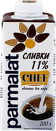 Сливки для кофе ''Parmalat Chef'' 200г, жирность: 11%.