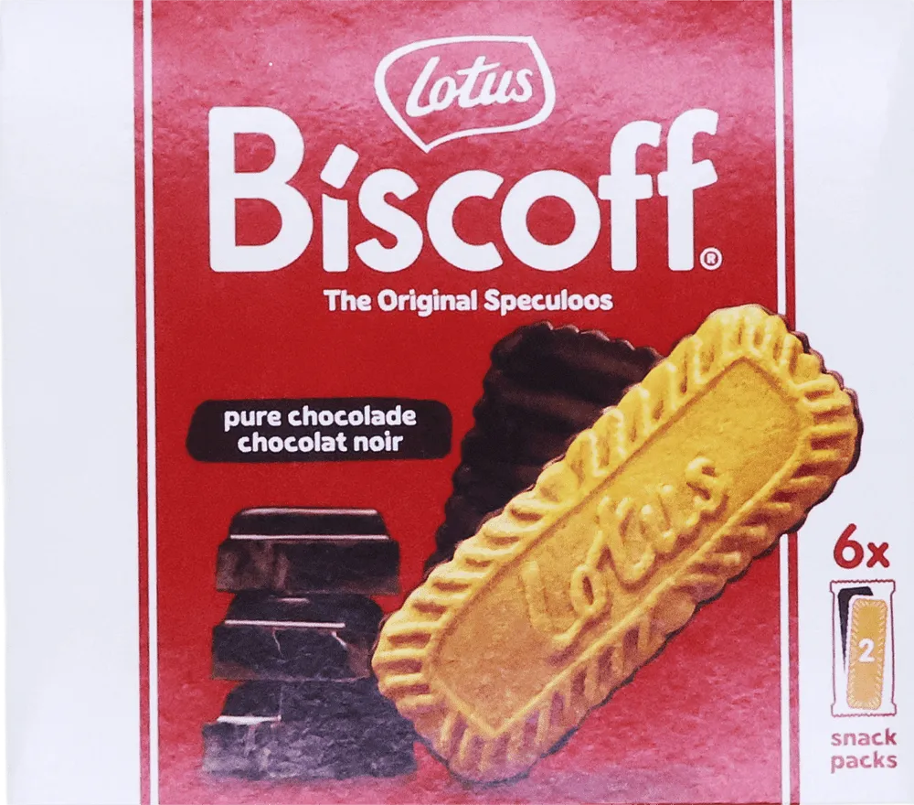Cookies with chocolate "Lotus Biscoff Original Pure Chocolate" 162g
