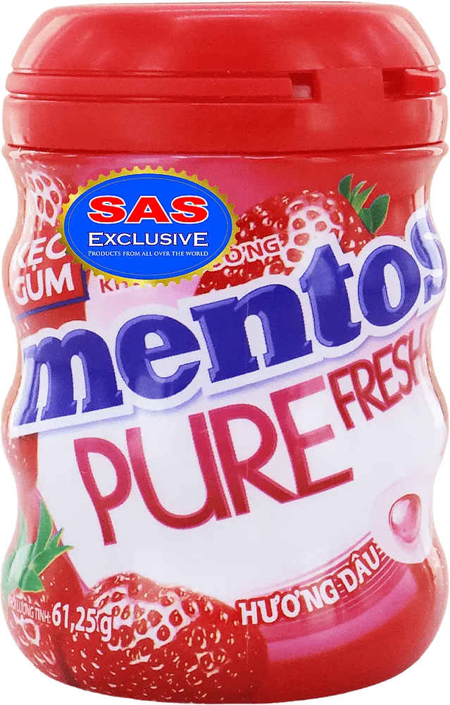 Strawberry flavored chewing gum "Mentos Pure Fresh Strawberry" 61.25g
