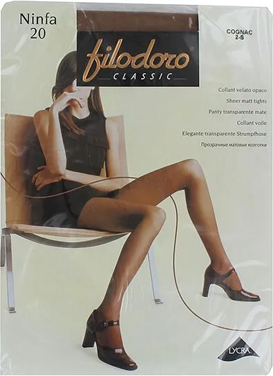 Cognac tights "Filodoro Classic 20 Den N2" 