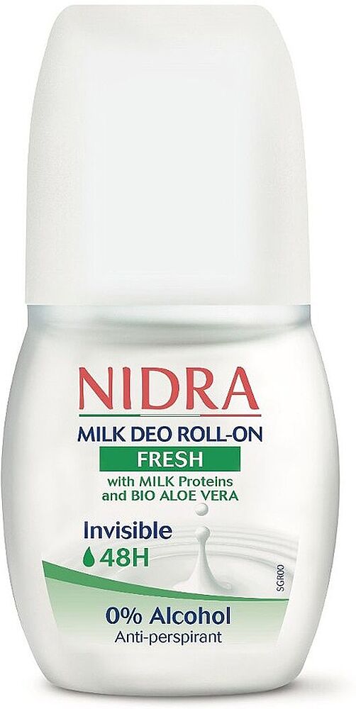 Դեզոդորանտ գնդիկով «Nidra Fresh» 50մլ
