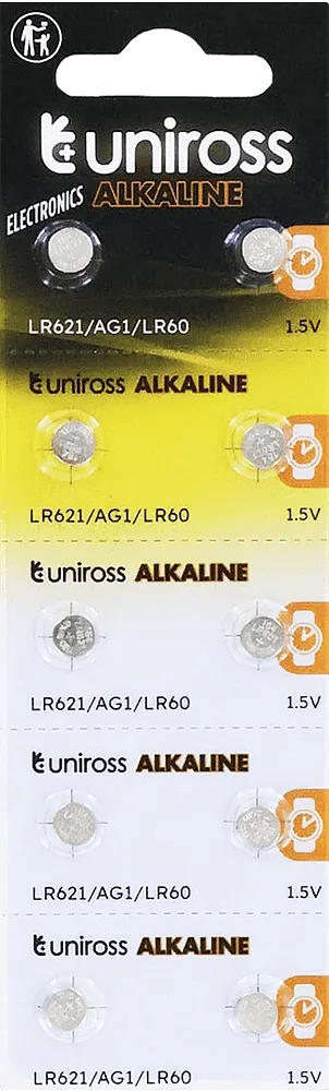 Ալկալիական մարտկոց «Uniross Alkaline LR621» 2 հատ
