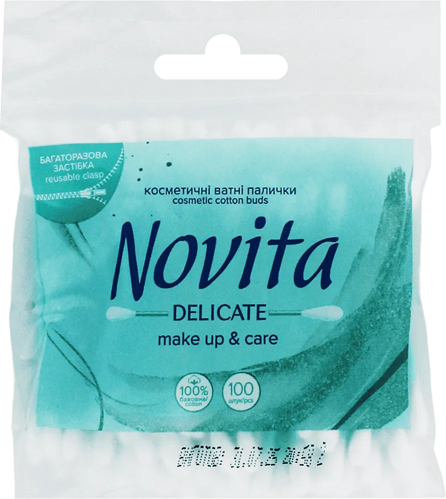 Cotton buds "Novita Delicaten" 100 pcs

