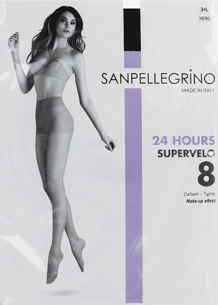 Black tights "Sanpellegrino Supervelo Nero 8 Den N3"
