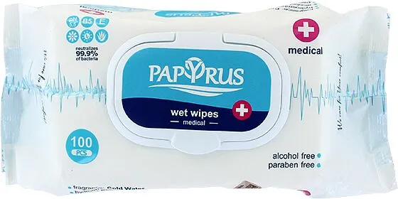 Wet wipes "Papyrus" 100pcs.
