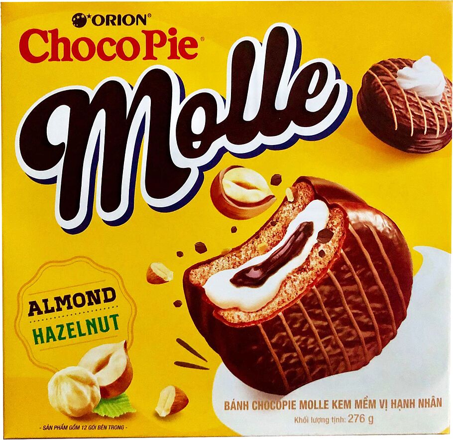 Cookie with almond-hazelnut filling "Choco Pie" 276g