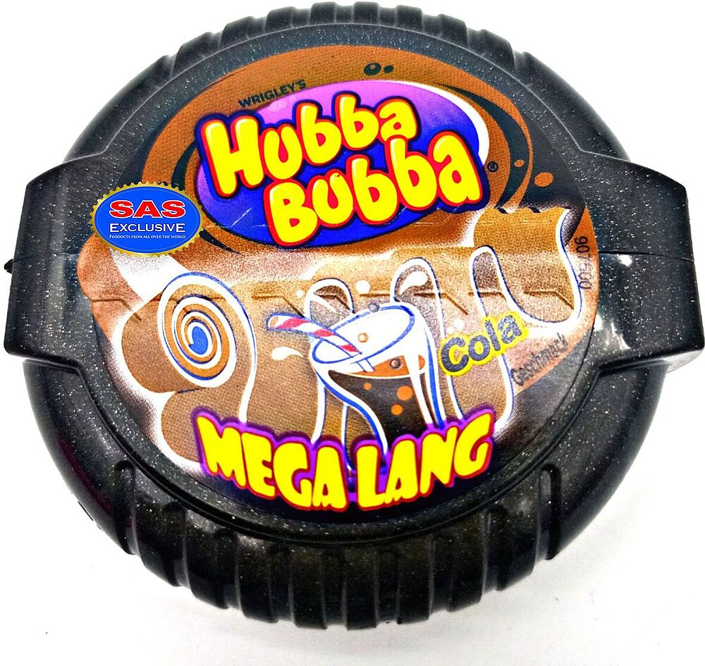 Chewing gum "Hubba Bubba Cola Mega Lang" 56g Cola 
