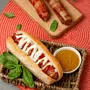 Hot dog with Austrian sausage
