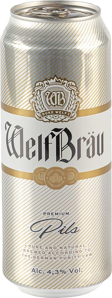 Beer "Welfbrau Pils" 0.5l
