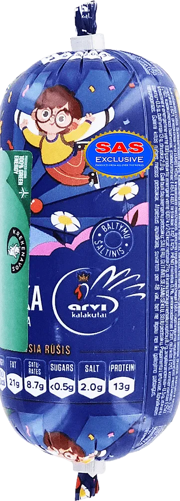 Doctoral cooked turkey sausage "Krekenavos Daktariska" 0.300kg
