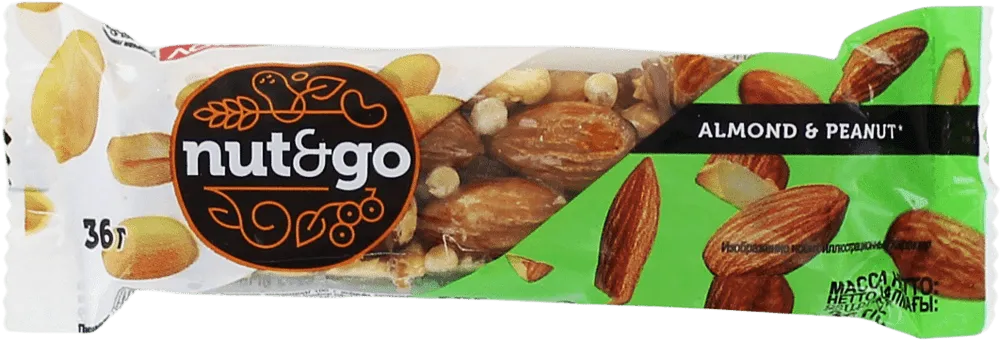 Bar with almonds and peanuts "Nut&Go" 36g
