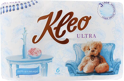 Toilet paper "Kleo" 6 pcs