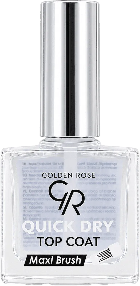 Nail polish "Golden Rose Top Coat Maxi Brush" 10ml
