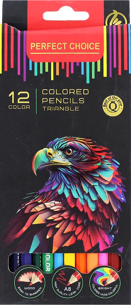 Colour pencils "Perfect Choice" 12 pcs
