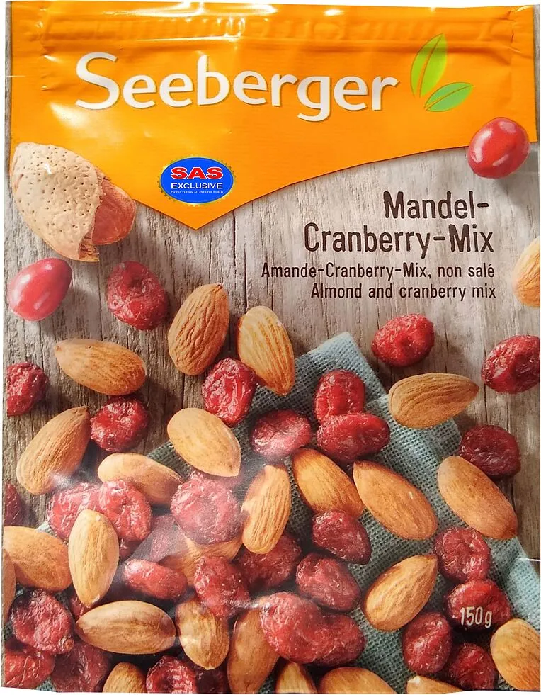 Mixture of almonds & cranberries "Seeberger" 150g
