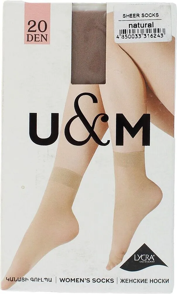 Socks "U&M"
