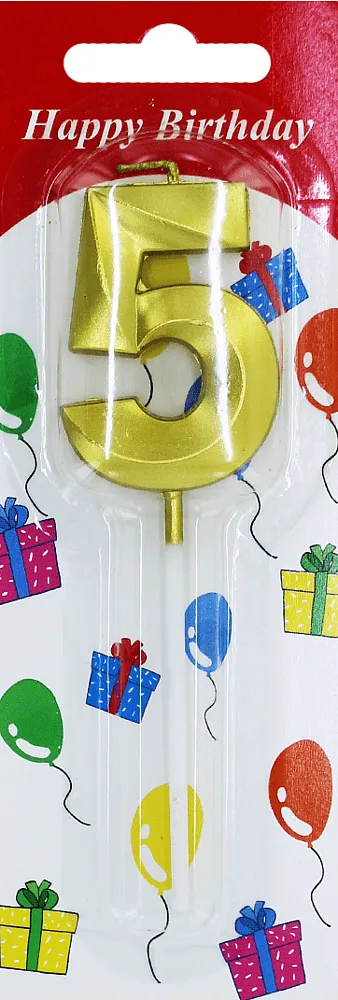 Birthday candle "Happy Birthday N5"
