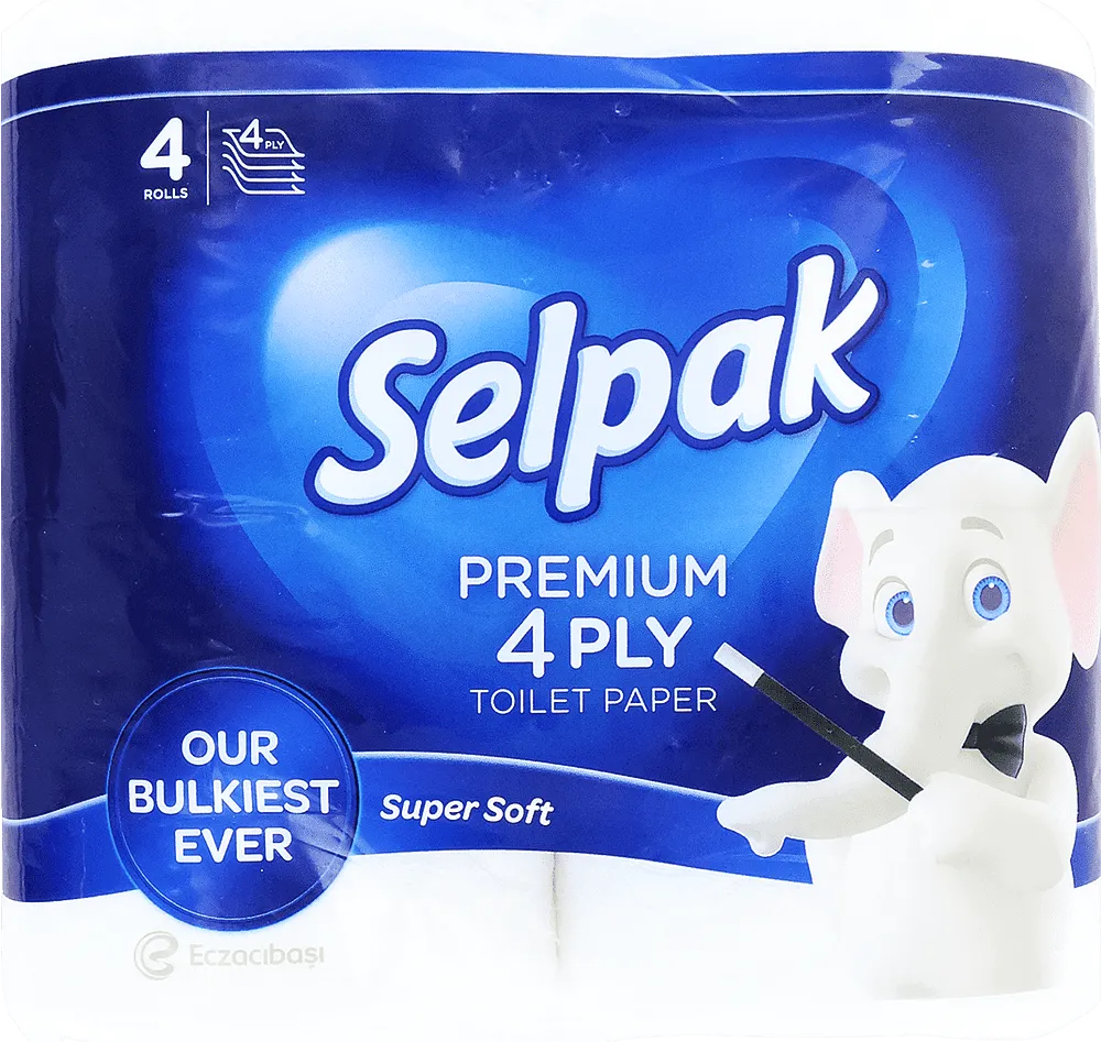 Զուգարանի թուղթ «Selpak Premium» 4 հատ
