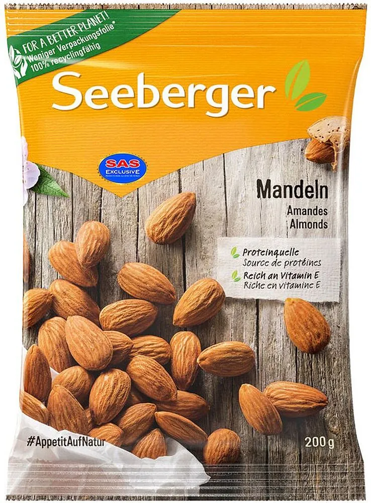 Almonds "Seeberger" 200g 	