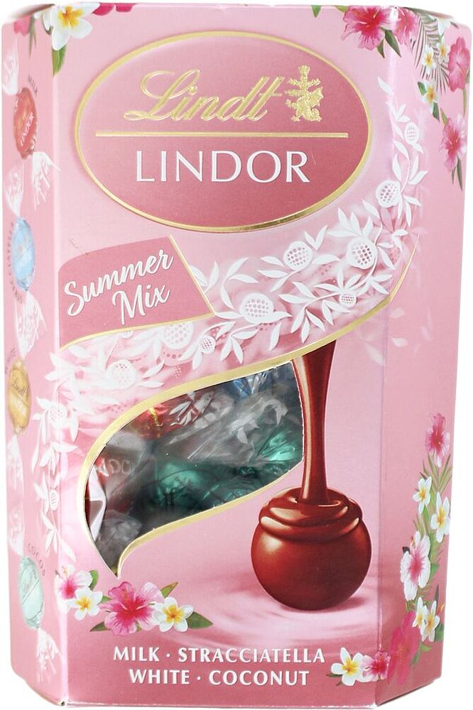 Набор шоколадных конфет "Lindt Lindor Summer Mix" 200г