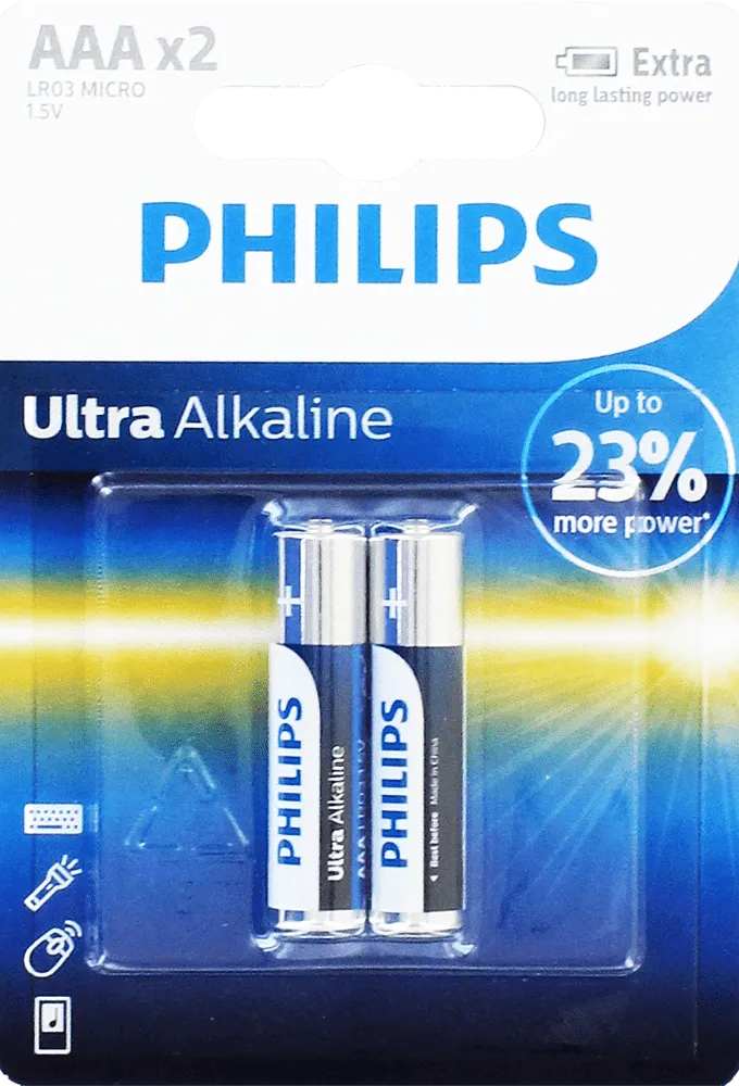 Battery "Philips AAA" 2 pcs
