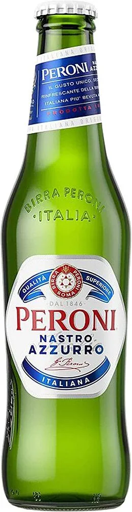 Пиво "Peroni Nastro Azzurro" 0.33л 
