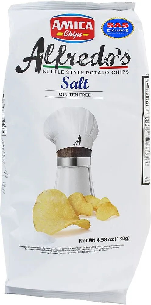 Salty chips "Amica Alfredo's" 130g 