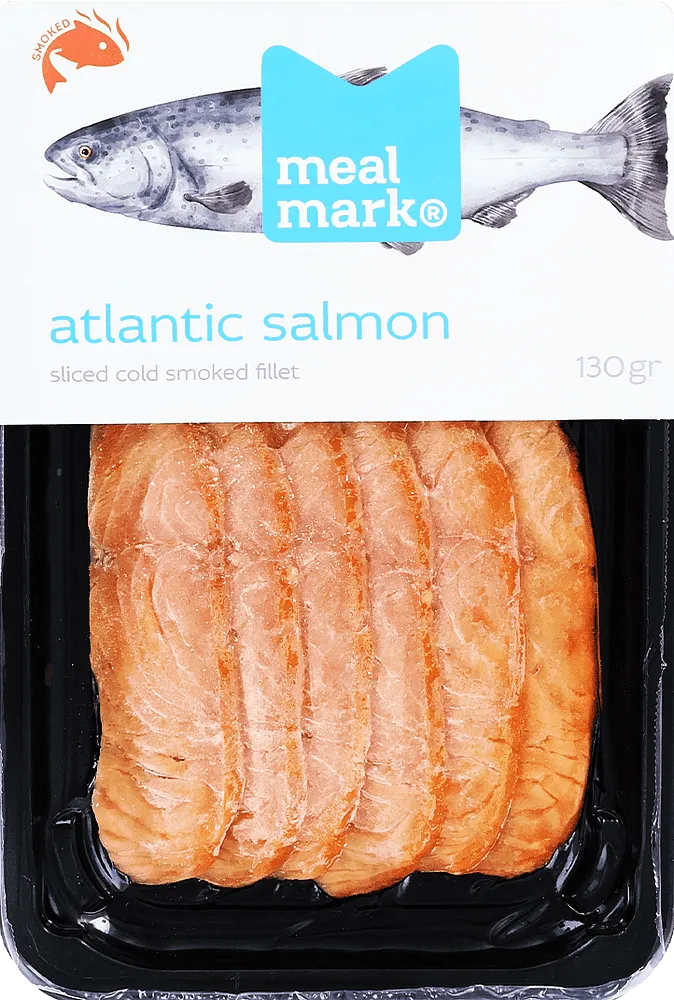Sliced smoked salmon fillet "Meal Mark" 130g±5%