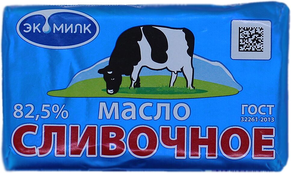 Butter "Ecomilk" 180g , richness: 82.5%