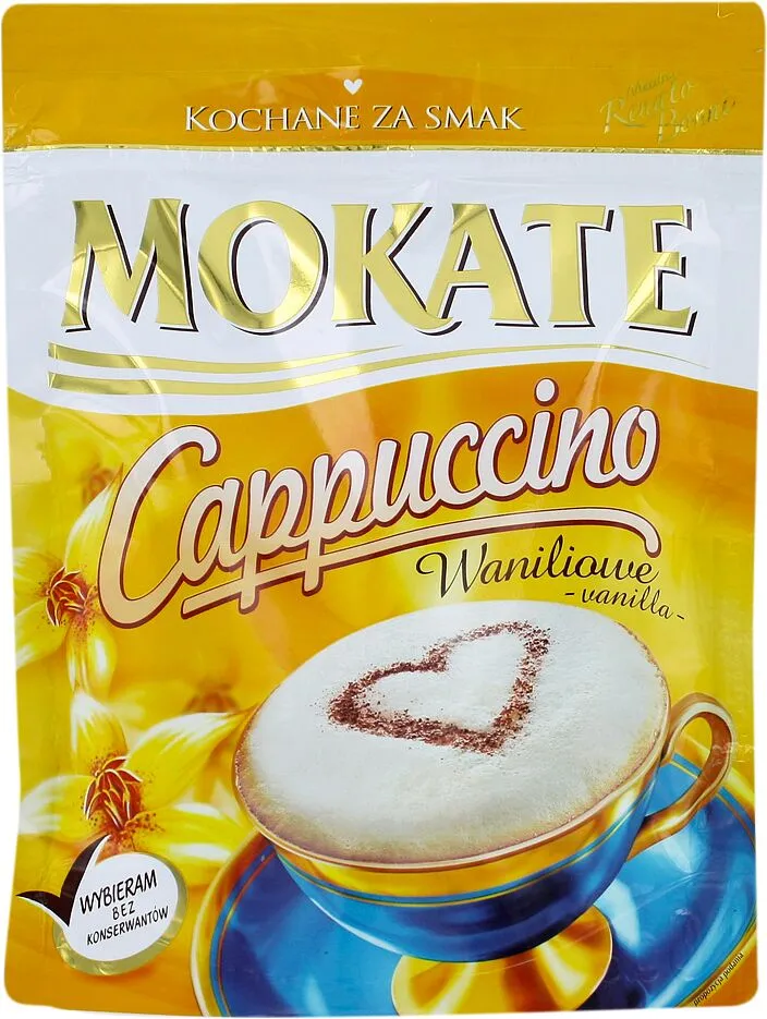Vanilla instant cappuccino "Mokate" 110g 