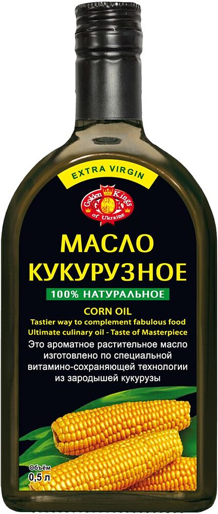 Corn oil "Golden Kings Extra Virgin" 0.5l
