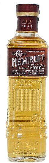 Օղի մեղրի և պղպեղի «Nemiroff Premium de Luxe» 0.5լ 