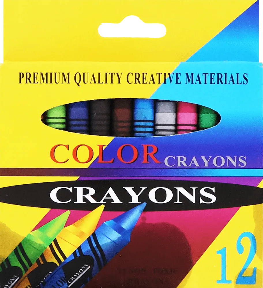 Յուղամատիտներ գունավոր «Crayons» 12 հատ
