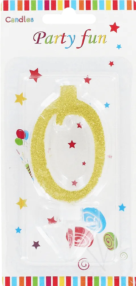 Birthday candle "Party Fun" N0
