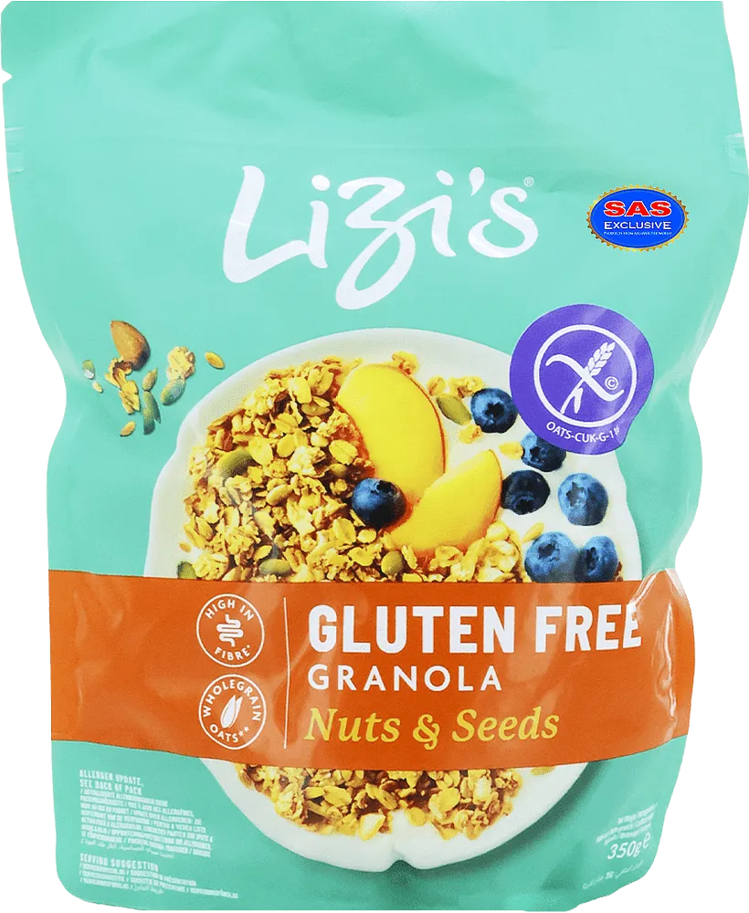 Granola "Lizis Granola Gluten Free Nuts & Seeds" 350g