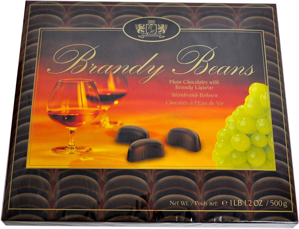 Շոկոլադե կոնֆետների հավաքածու «Warner Hudson Brandy Beans» 500գ 