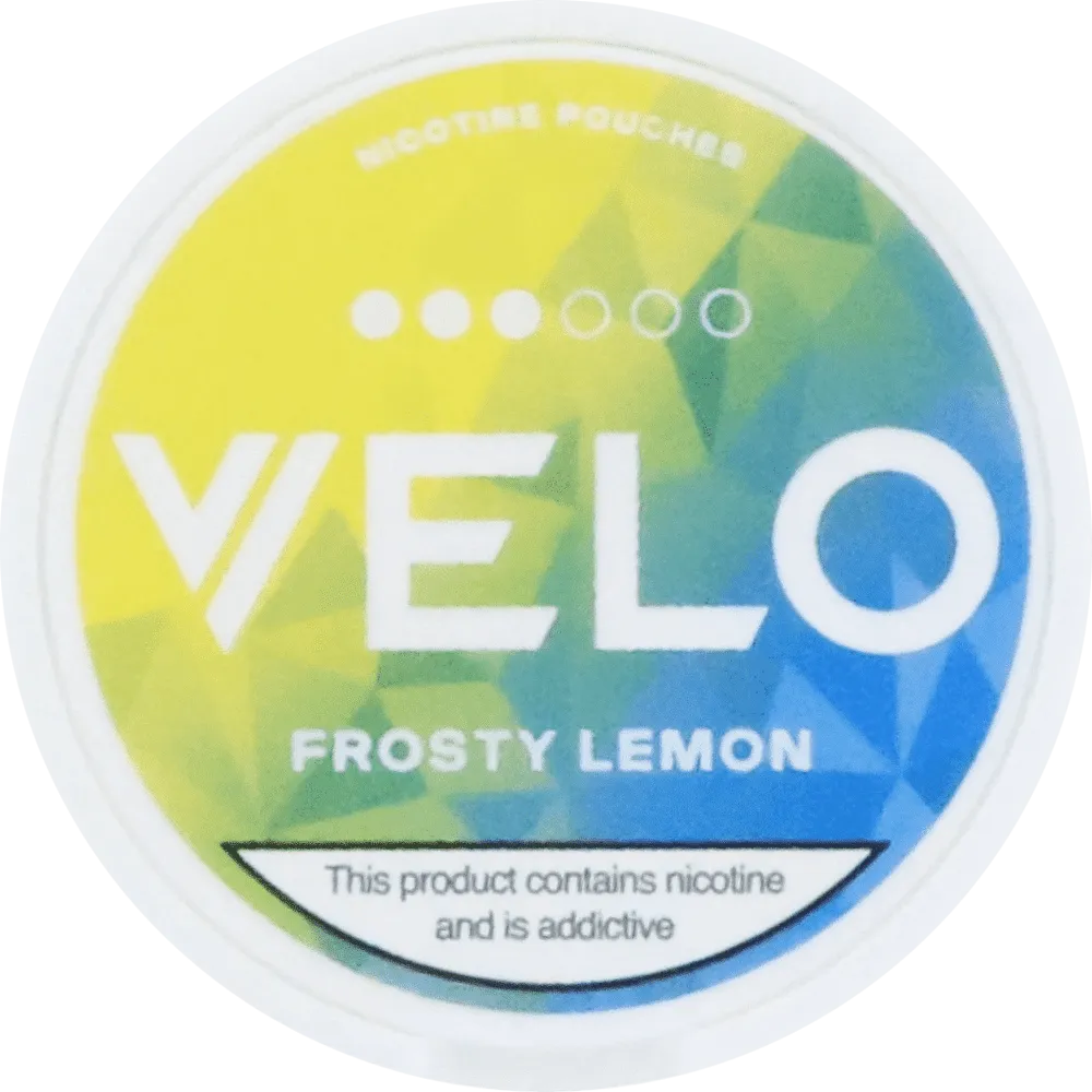 Nicotine lemon flavored pouches "Velo Frosty Lemon Original" 10mg
