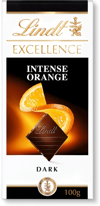 Շոկոլադե սալիկ մուգ նարնջով և նուշով «Lindt Excellence Cocoa Extra Fine» 100գ