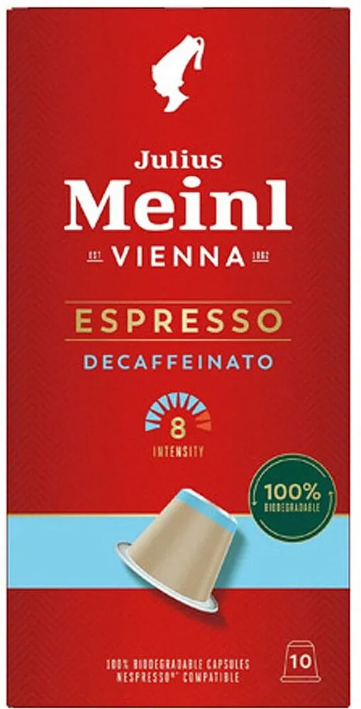 Coffee capsules "Julius Meinl Espresso Decaffeinto" 10pcs, 56g
