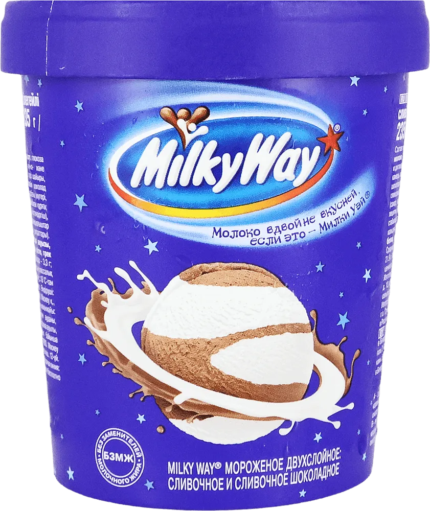 Creamy-chocolate ice cream "Milky Way" 235g
