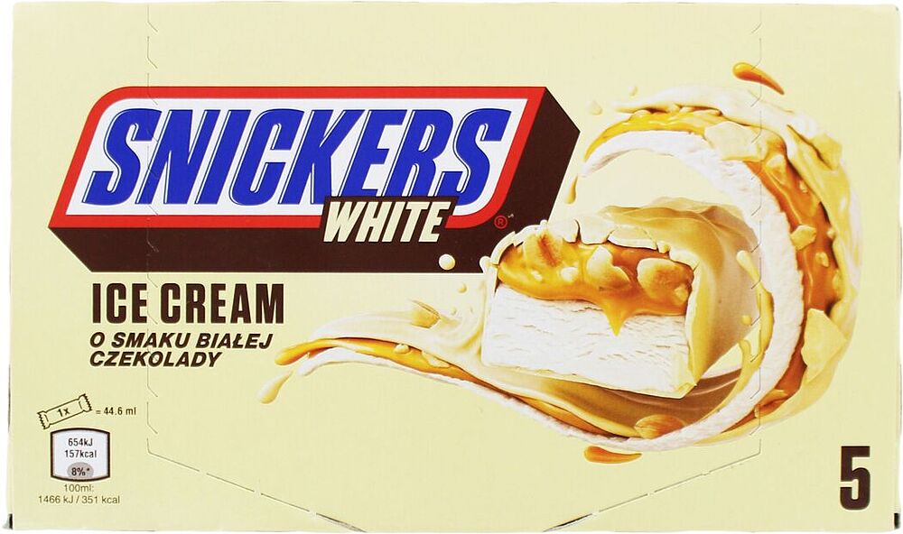 Мороженое с арахисом и карамелью "Snickers" 5*40.8г 