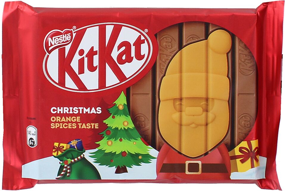 Chocolate bar with waffle "Kit Kat Christmas" 108g