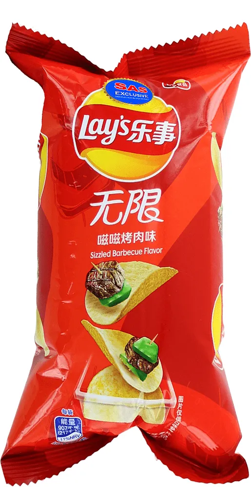 Barbecue flavored chips "Lays" 40g
