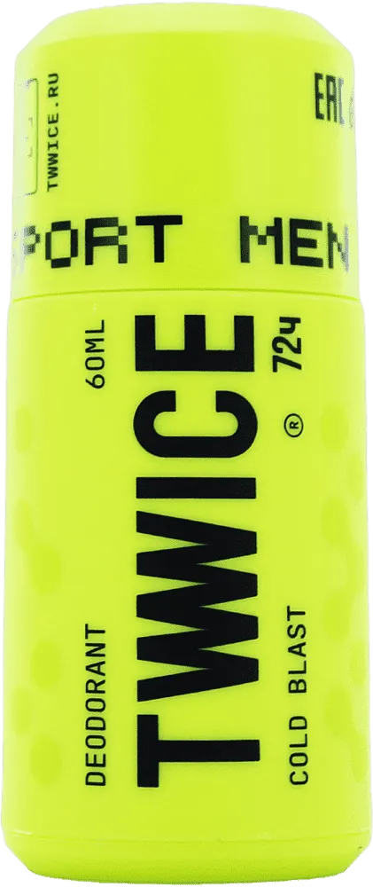 Antiperspirant roll-on "Twwice Men Cold Blast" 60ml