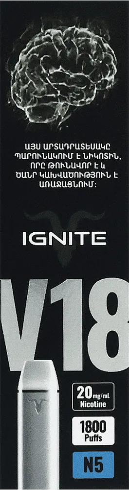 Electric pod "Ignite V18 N5" 1800 puffs
