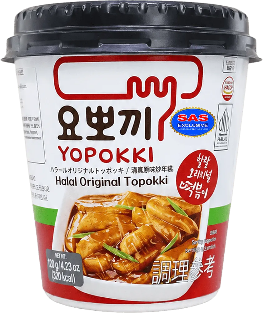 Բրնձի մակարոն «Yopokki Halal Original Topokki» 120գ
